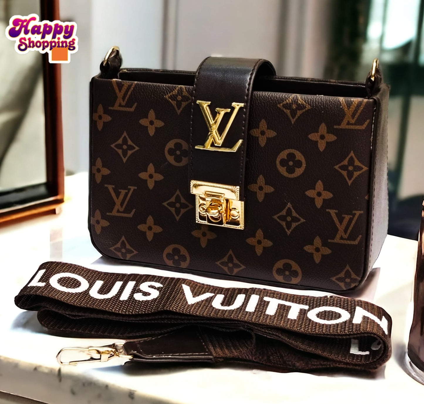 Lv High Qualiry Cross Body With Digital Starp