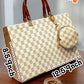 L.V 2pcs Large Size Shoulder Bag For Girls