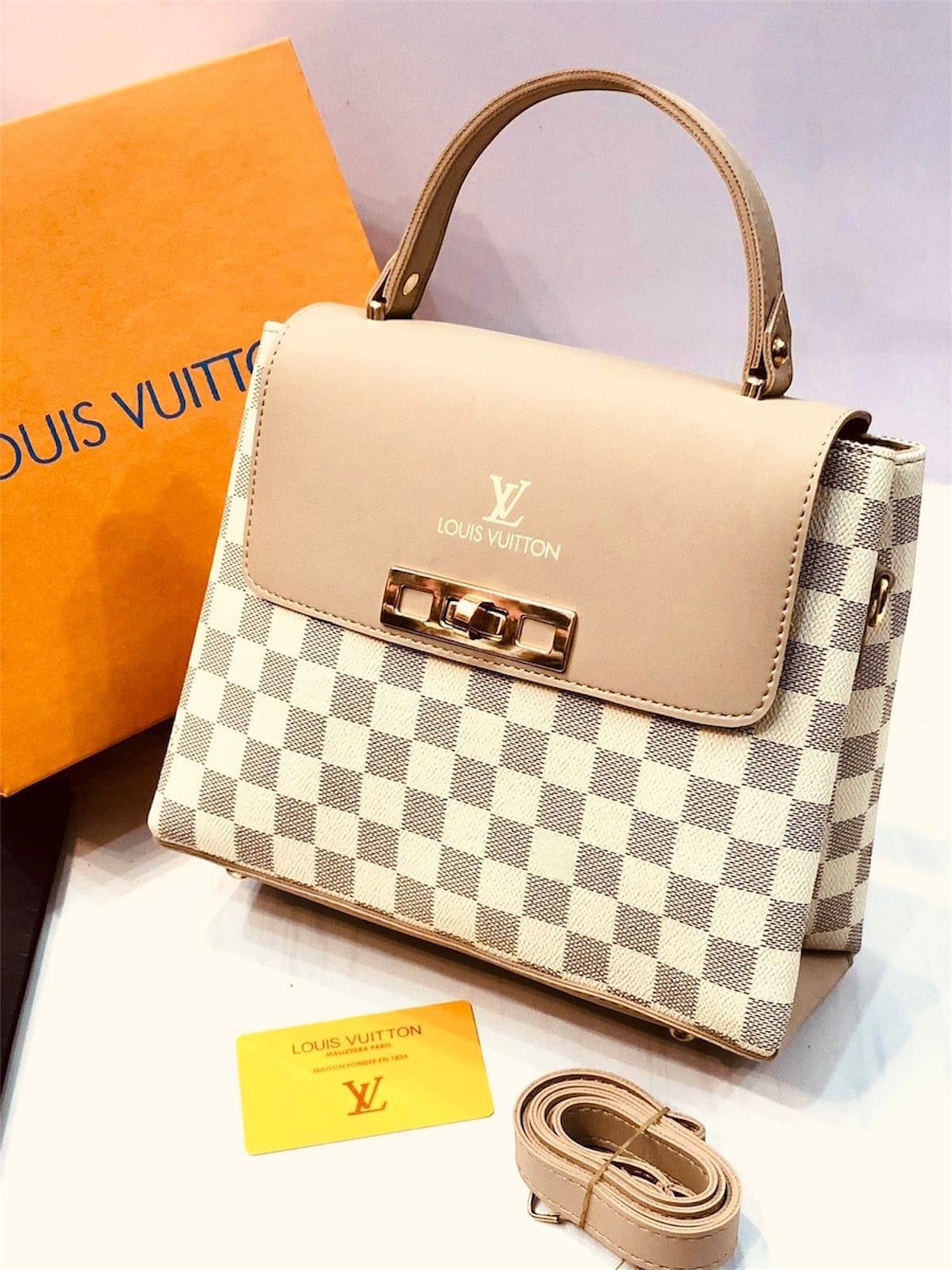 High Quality Louis Vuitton Bag With Metal Lock On Flap