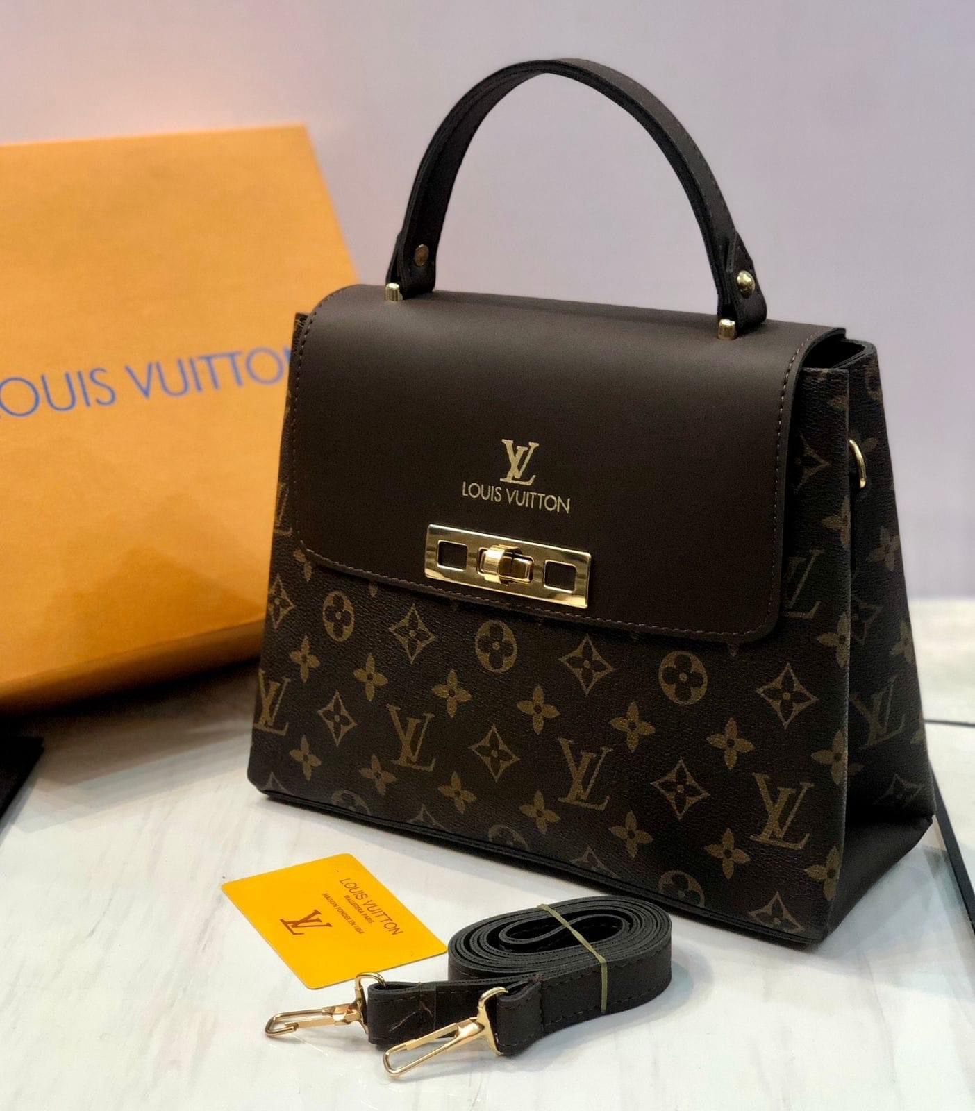 High Quality Louis Vuitton Bag With Metal Lock On Flap