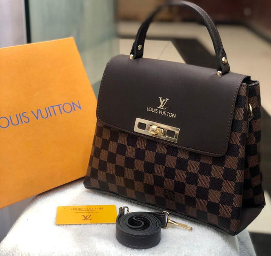 High Quality Louis Vuitton Bag With Metal Lock On Flap