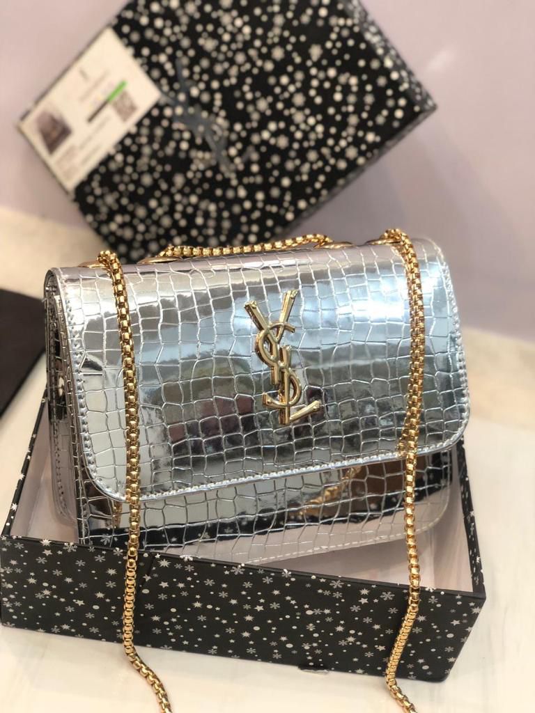 Aaa Quality  YSL  Girls Crossbody With Long Chain.