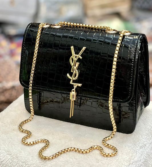 Aaa Quality  YSL  Girls Crossbody With Long Chain.