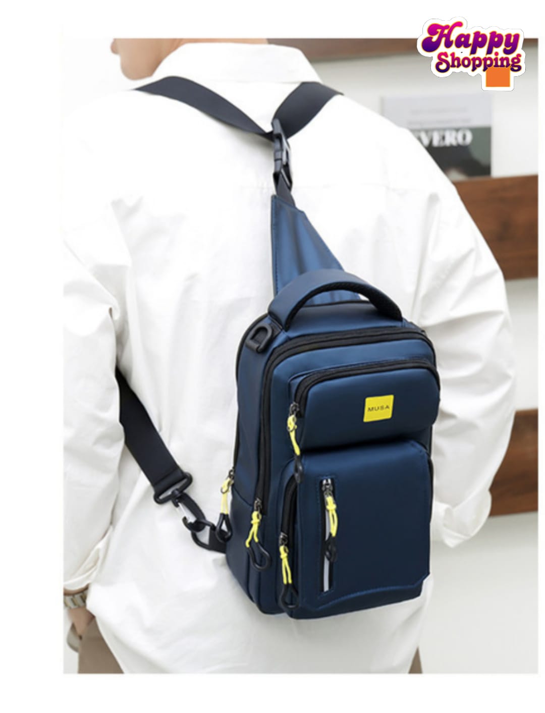 New Fashion Style Casual Water Proff multifunction Chest Cross Body Bag For Man