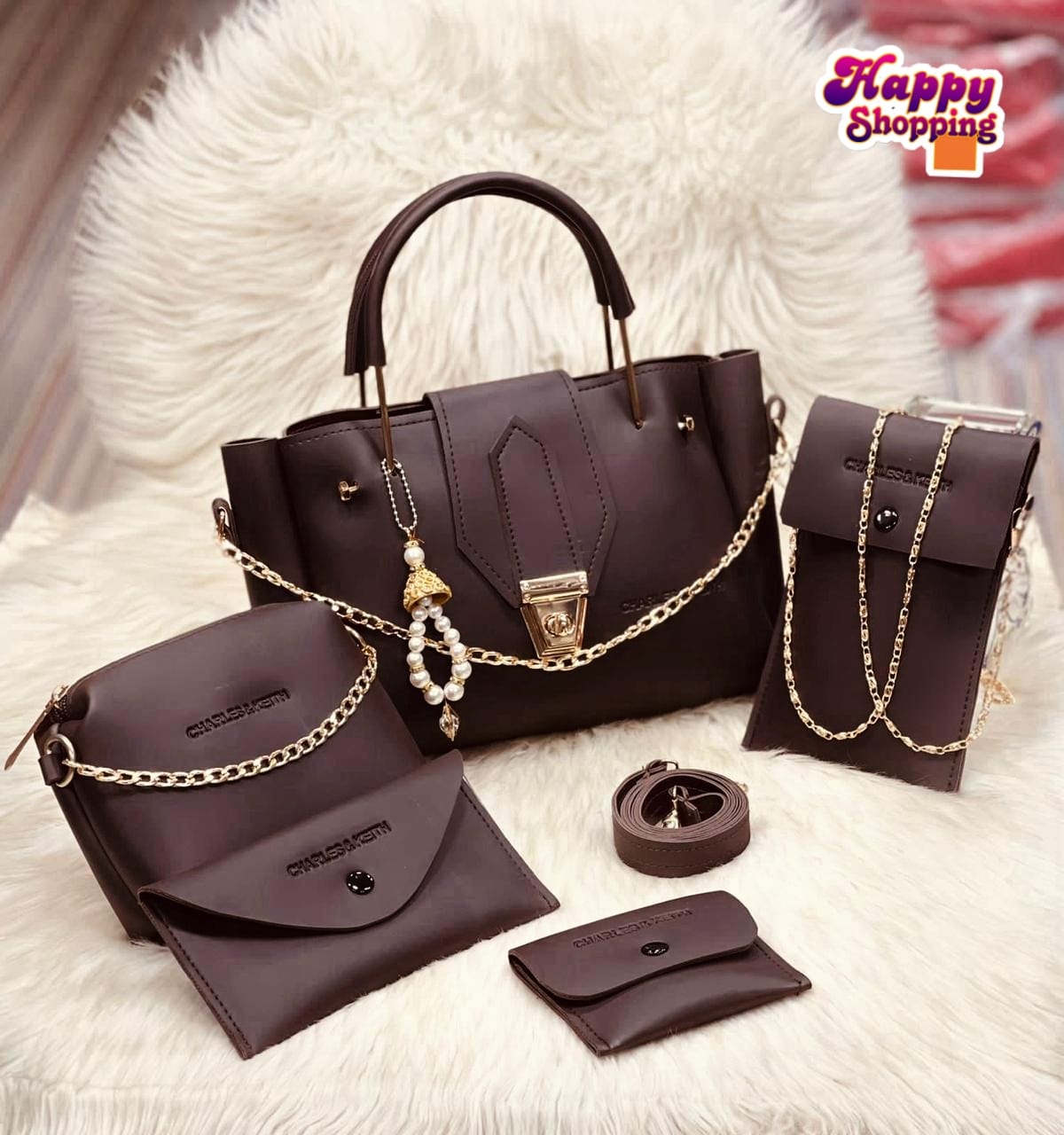 C.K High Quality 5Pcs Shoulder Bag Set For Gilrs