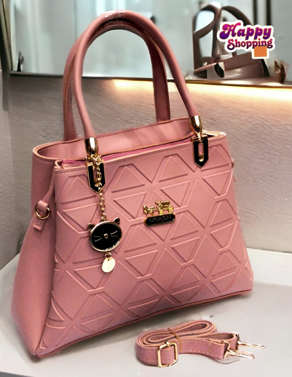 High Quality Shoulder Bag With Imported Keychain For a Girls