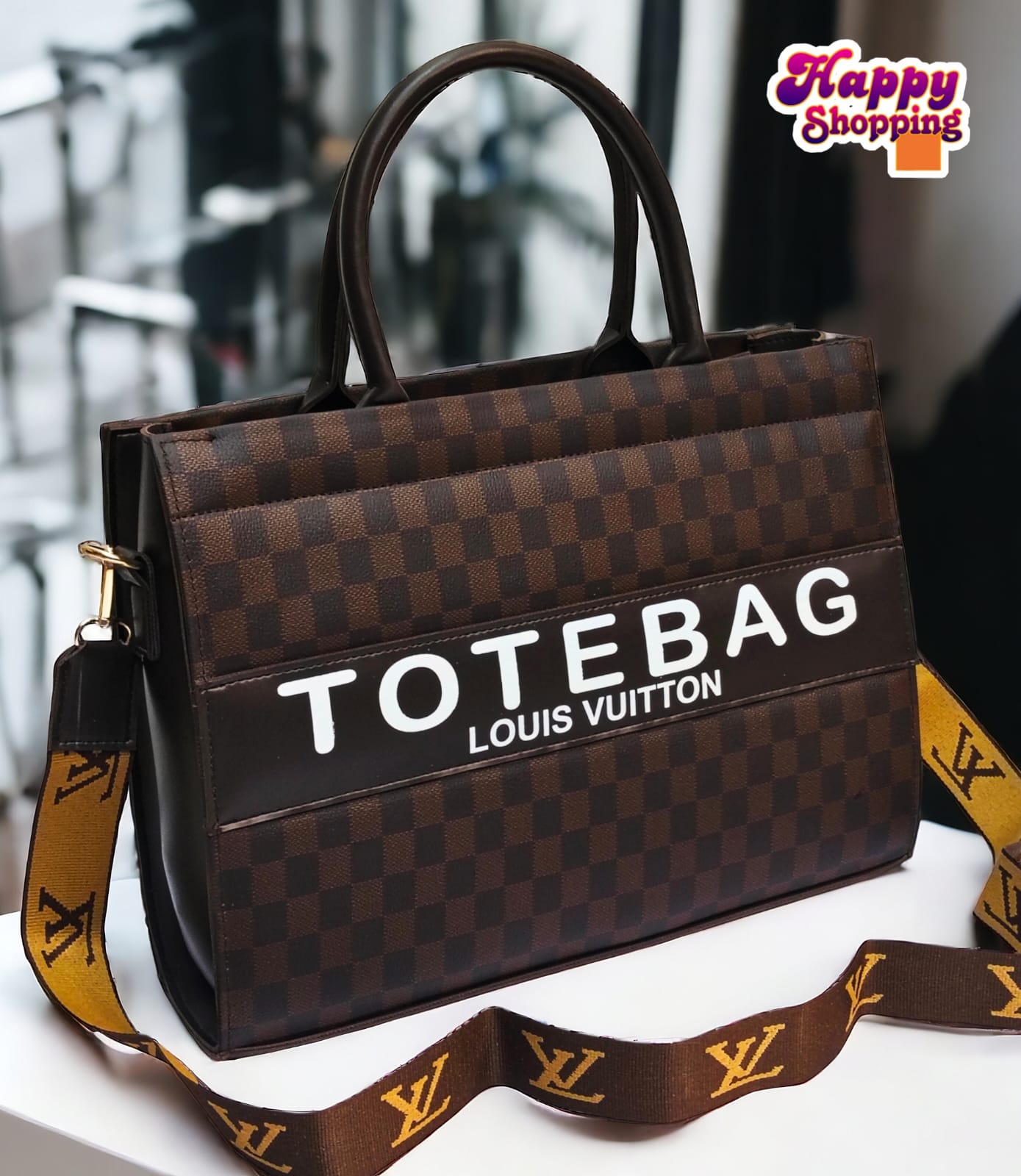 Louis Vuitton Tote Bag For Girls With Digital Belt